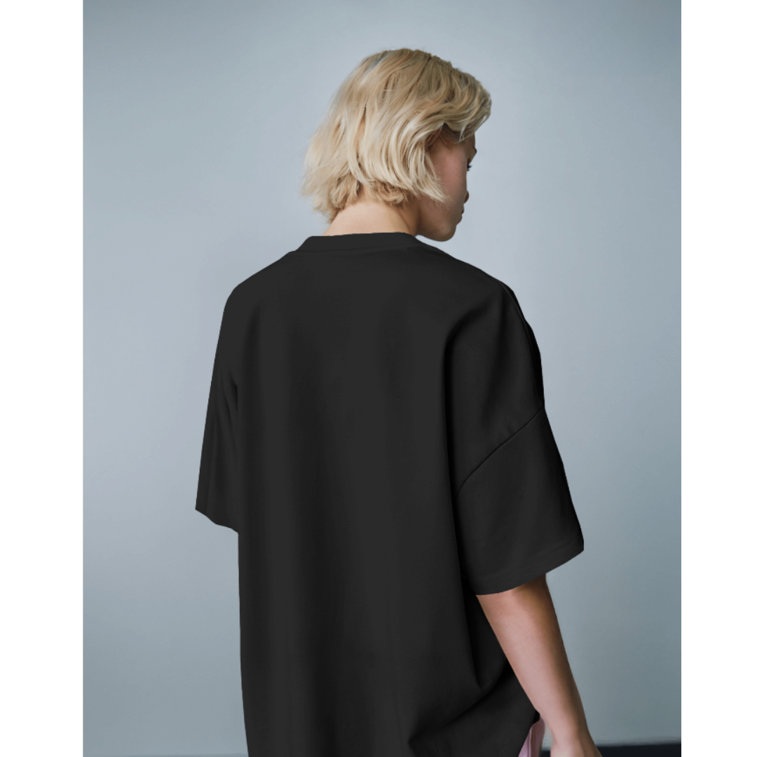 "Money Talks" Oversized Black Women’s T-Shirt – Fashionable Wolf | Bold Streetwear Statement Tee