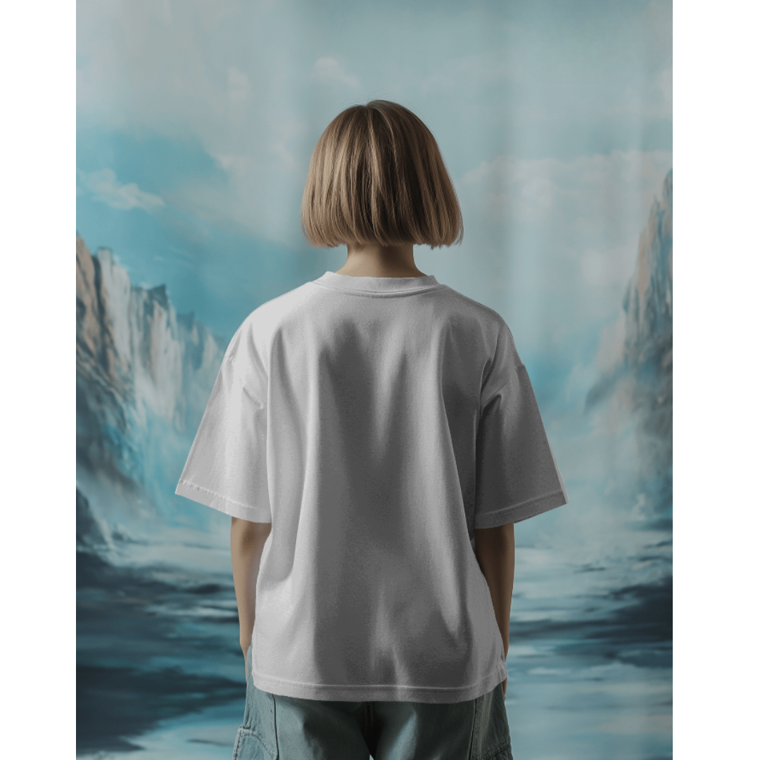 "Money Talks" Oversized White Women’s T-Shirt – Fashionable Wolf | Bold Streetwear Statement Tee