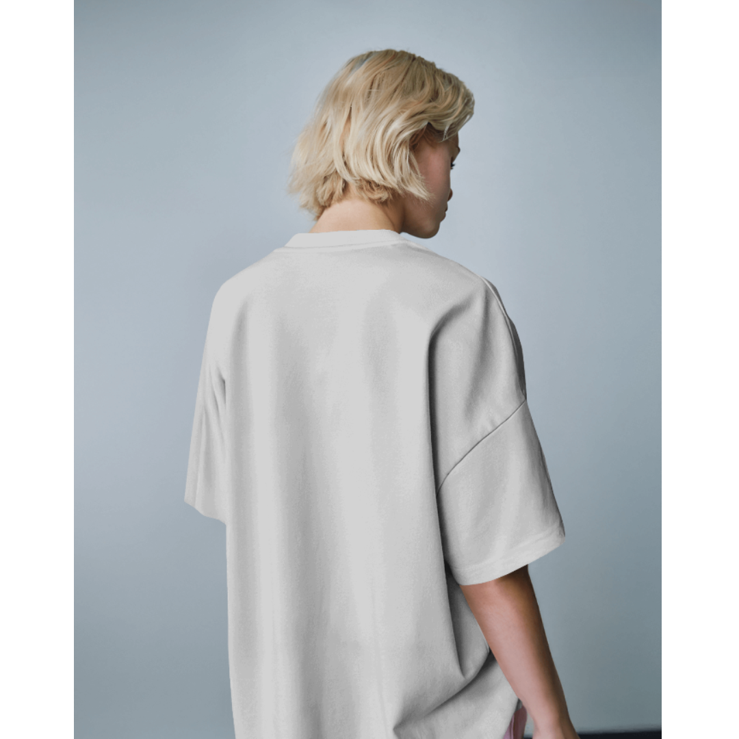 Oversized Panda Activity Graphic WhiteT-Shirt | Fashionable Wolf