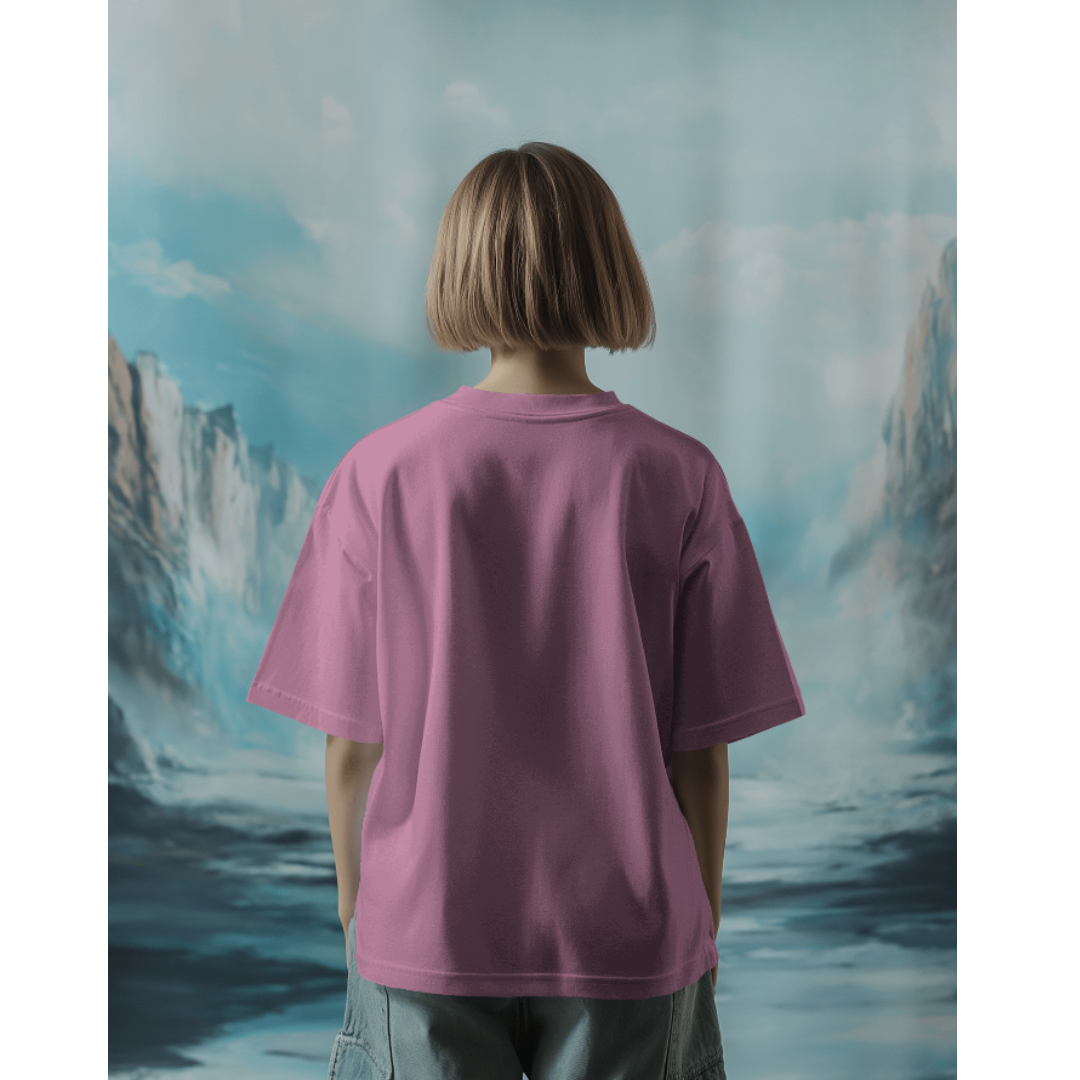 Oversized Panda Activity Graphic Lavender T-Shirt | Fashionable Wolf